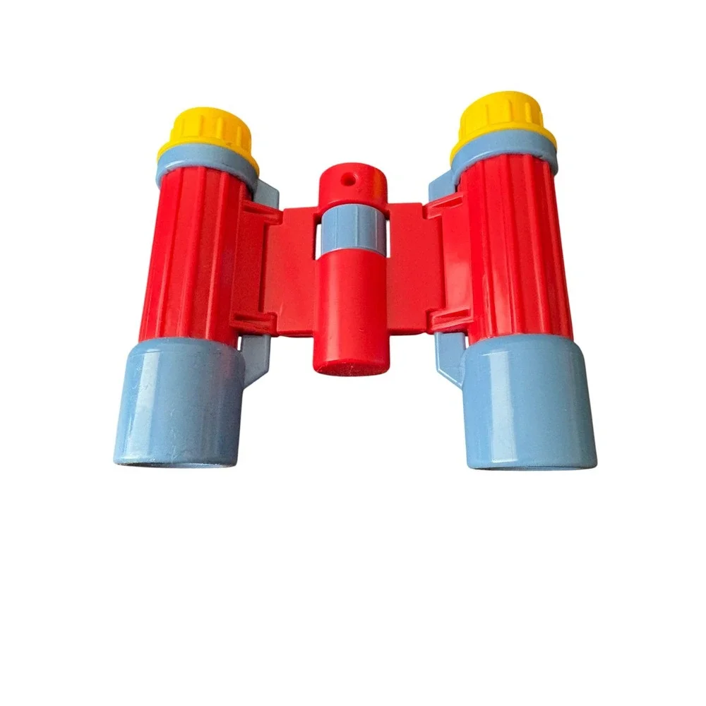 Melissa & Doug Kids Toy Binoculars Pretend Play Red Blue Yellow Folding